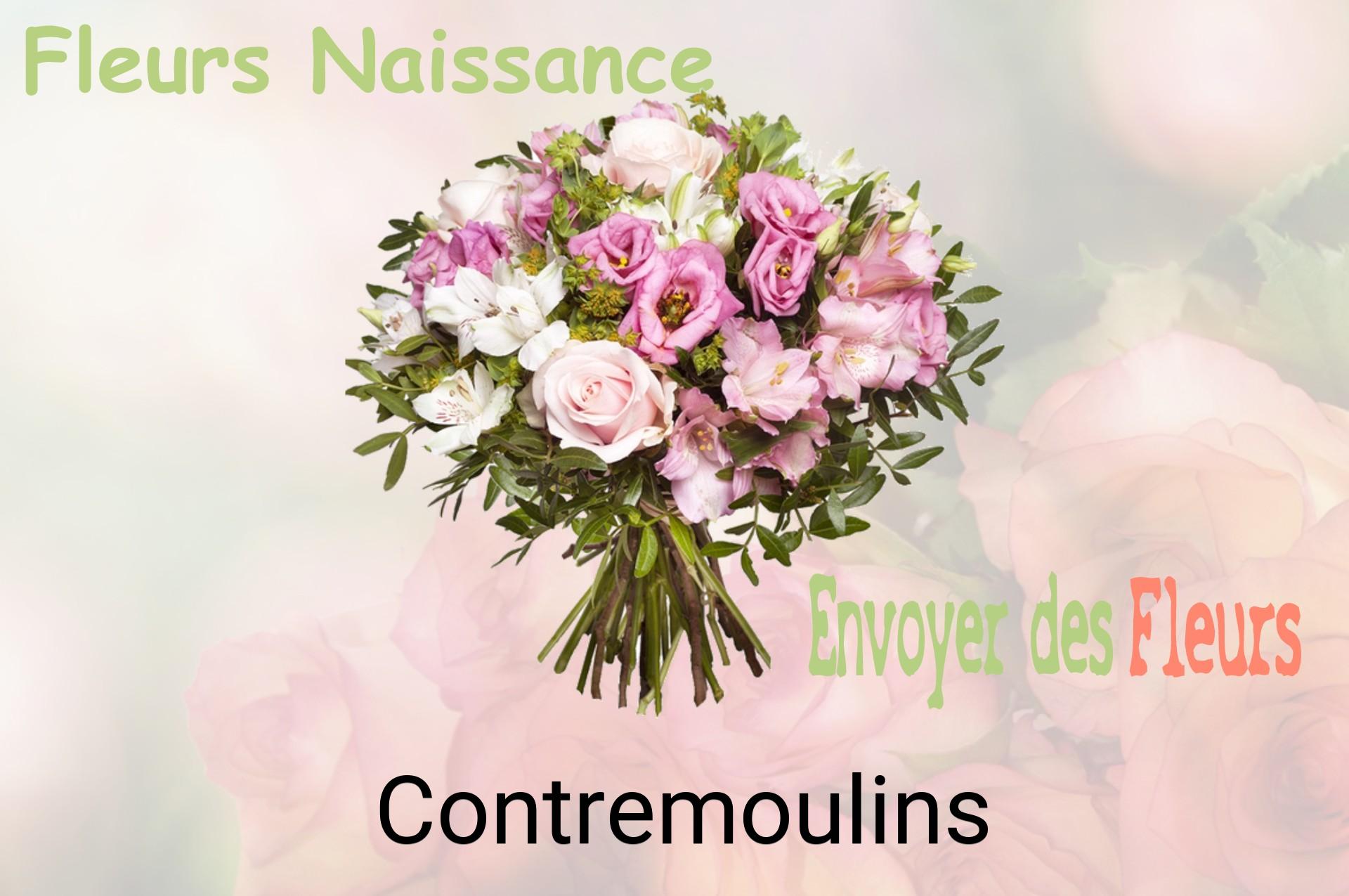 Bouquet de fleurs de naissance livré à Contremoulins